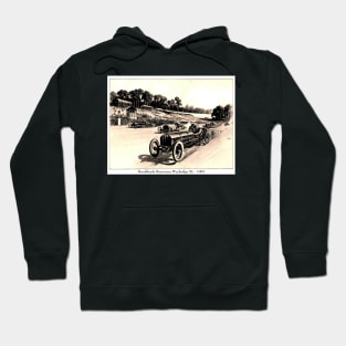 Brooklands Weybridge XL 1907 Auto Racing Print Hoodie